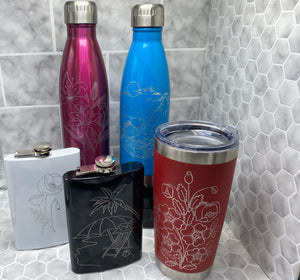 Engraved Tumblers, Water Bottles and Flasks